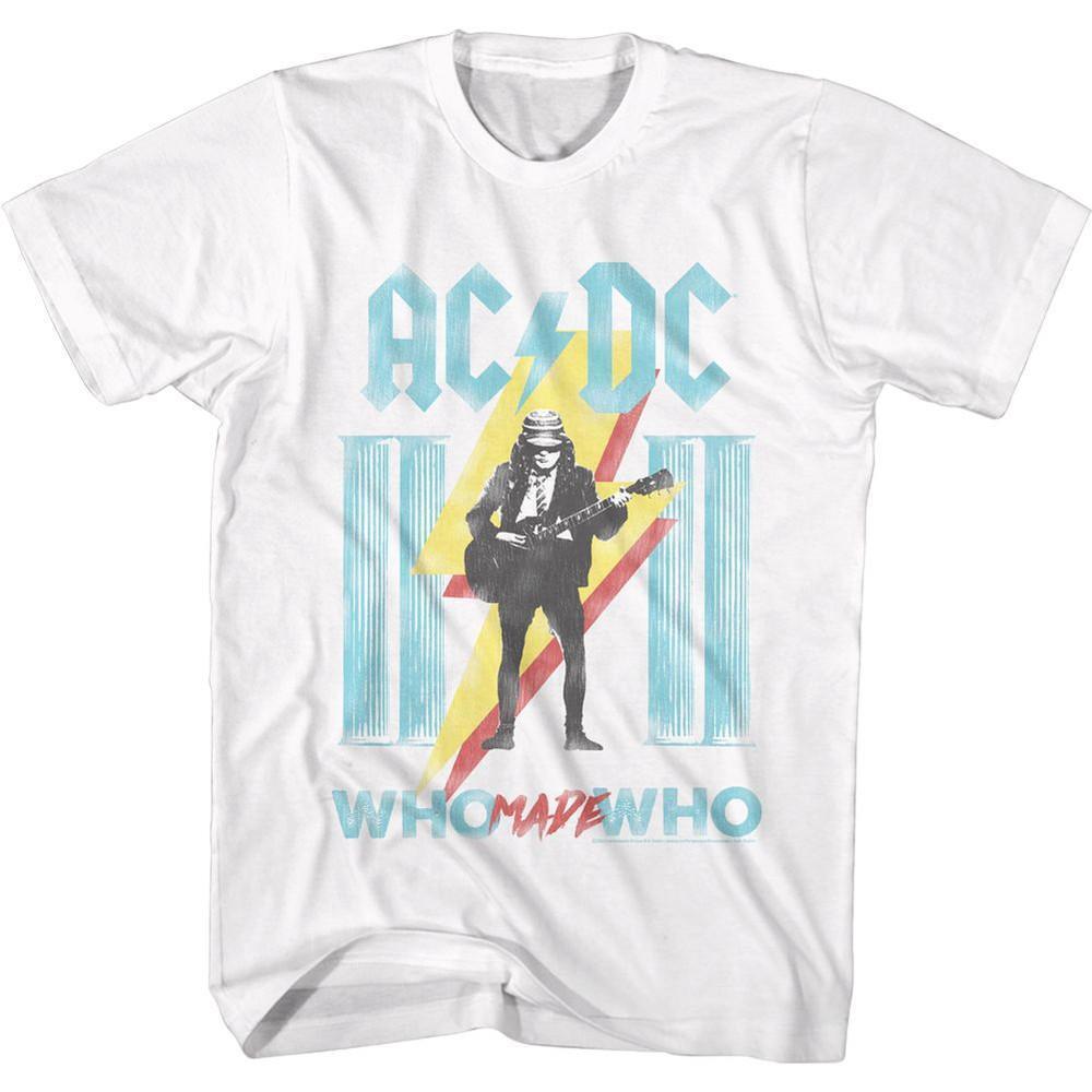 Acdc Columns White Adult T Shirt